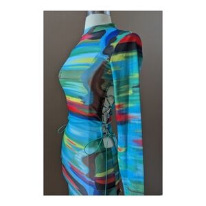 Mesh Bodycon Bathing Suit Cover Up